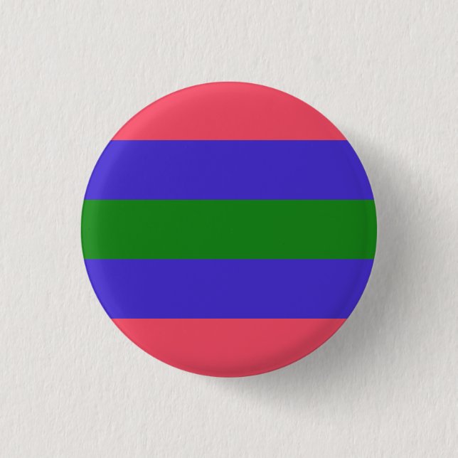 Trigender Pride Flag 1 Inch Round Button (Front)