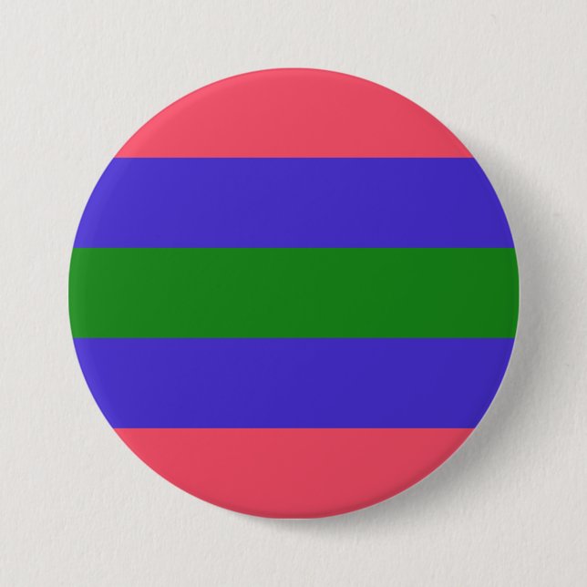 Trigender Pride Flag 3 Inch Round Button (Front)