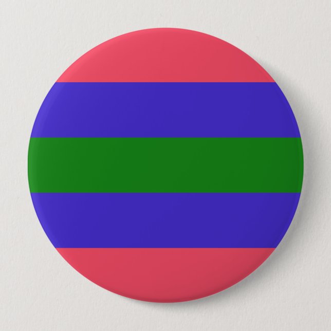 Trigender Pride Flag 4 Inch Round Button (Front)