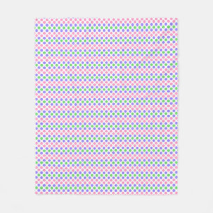 Trigender Pride Flag Colours Polkadots Fleece Blanket