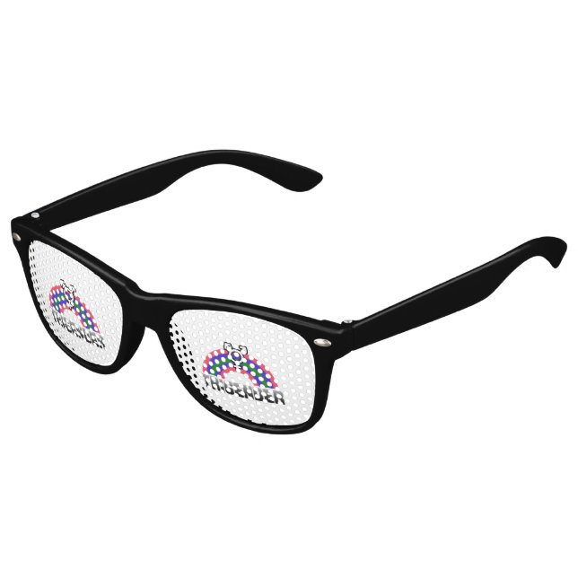 Trigender Pride Kids Sunglasses (Angled)