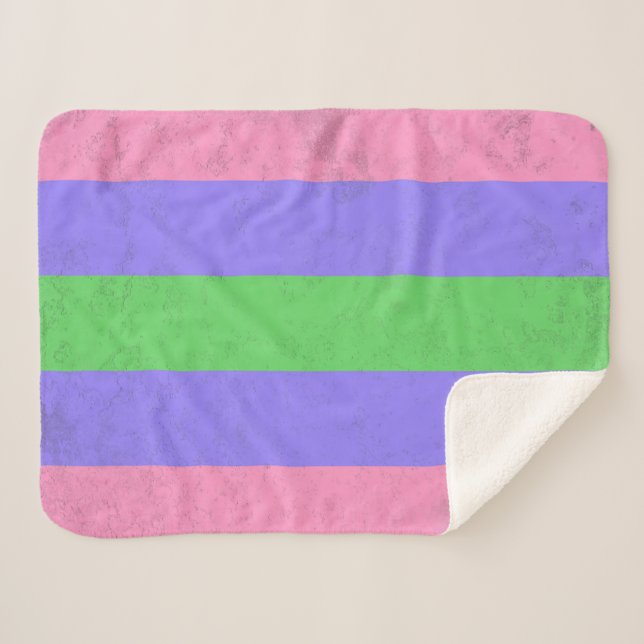 Trigender Sherpa Blanket (Front (Horizontal))