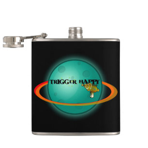 Trigger Happy Hip Flask