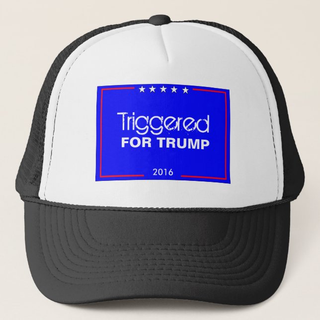 Triggered For Trump Trucker Hat (Front)