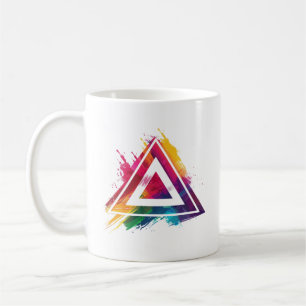 Trigon Designs Colourful Abstract Logo Coffee Mug