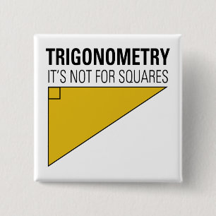 Trigonometry 2 Inch Square Button