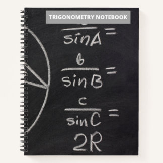 TRIGONOMETRY CHALKBOARD NOTES(BLACK) NOTEBOOK