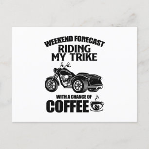 Trike gifts Triker motorcycle trikes sayings Postcard