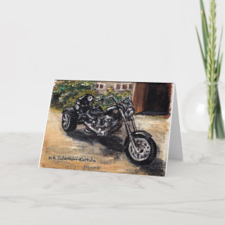 Trike motorcycle card