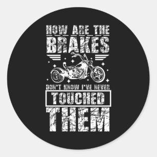 Trike Motorcycle Classic Round Sticker
