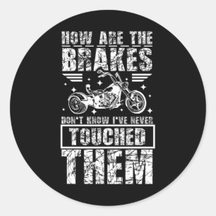 Trike Motorcycle Classic Round Sticker
