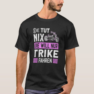 Trike Motorcycle Motif Tricycle Bike Trike Women T-Shirt