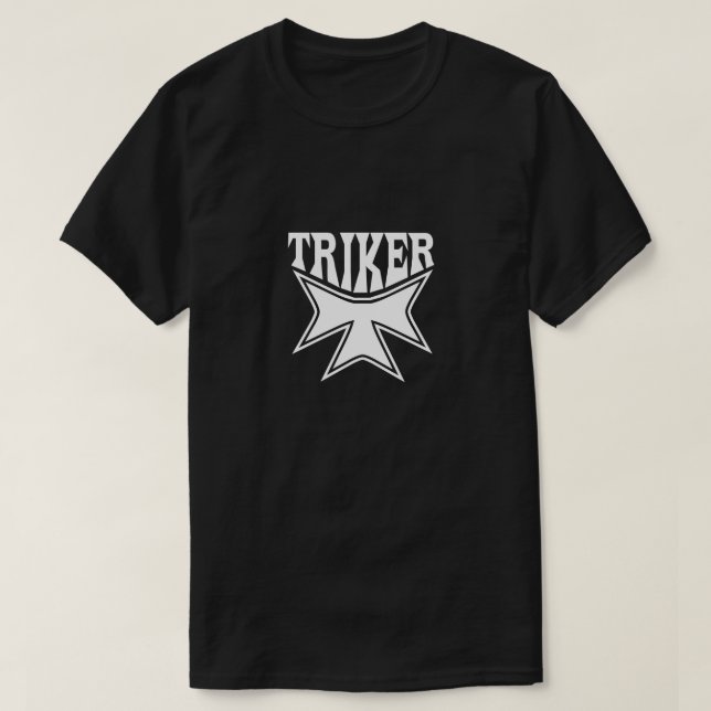 Triker Symbol Trike Motorcycle 3 Wheeler T-Shirt (Design Front)