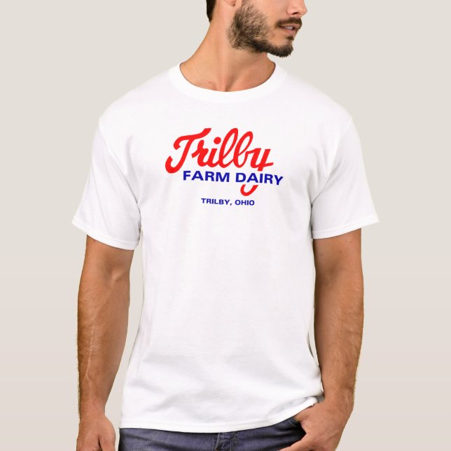 Trilby Farm Dairy Toledo Ohio logo T-Shirt (Front)
