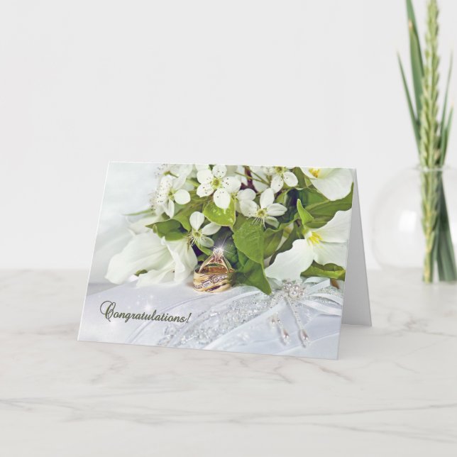 Trillium Bridal Bouquet Card (Front)