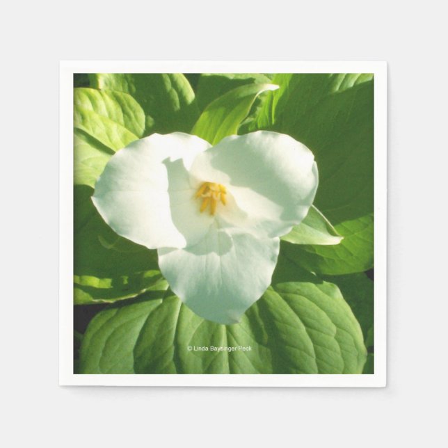 Trillium Flower Napkin (Front)