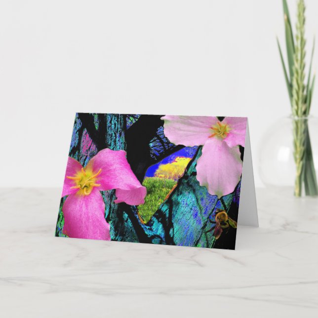 Trillium , greeting card (Front)