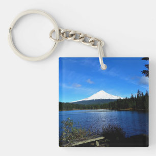 Trillium Lake Keychain