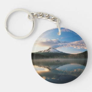 Trillium Lake Mount Hood National Forest, OR Keychain