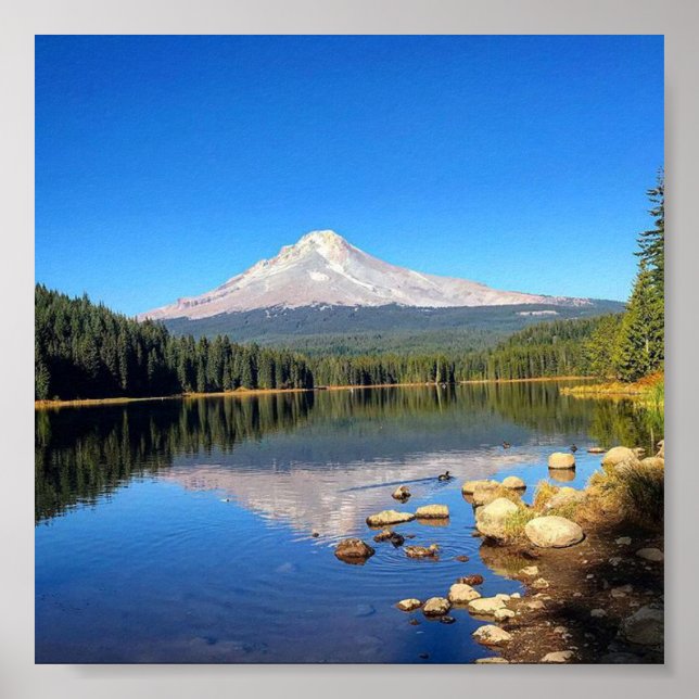 Trillium Lake, OR Poster (Front)