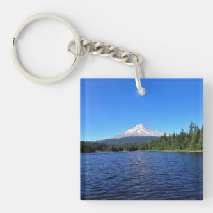 Trillium Lake, Oregon Keychain
