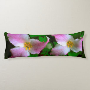 Trillium Wildflower Body Pillow