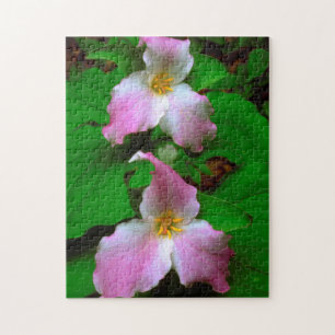 Trillium Wildflower Jigsaw Puzzle