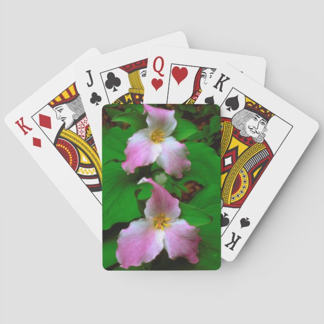 Trillium Wildflower Playing Cards (Back)