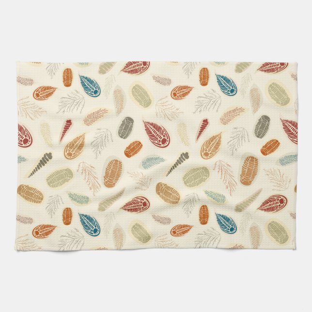 Trilobite Dig Kitchen Towel (Horizontal)