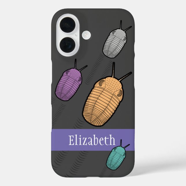 Trilobite Migration- Prehistoric Animal Case-Mate iPhone Case (Back)