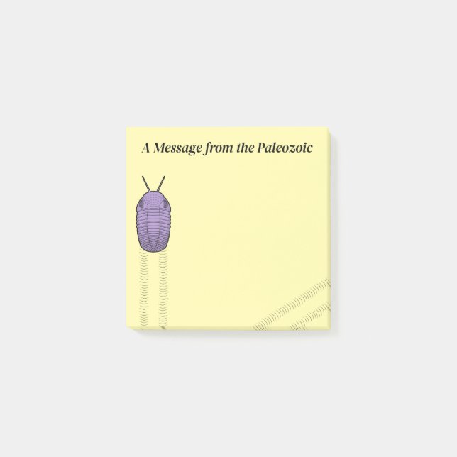 Trilobite Trackway- Message from the Paleozoic Post-it Notes (Front)