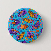 Trilobites on light blue background (kids pattern)