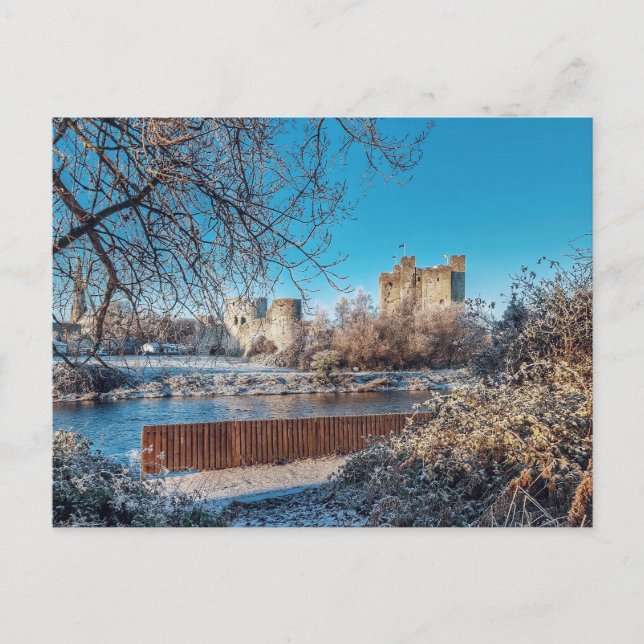 Trim Castle in Winter Postcard (Front)