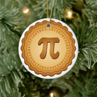 Trim the Tree with Pi Ceramic Ornament