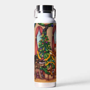 Trimming the Christmas Tree Water Bottle