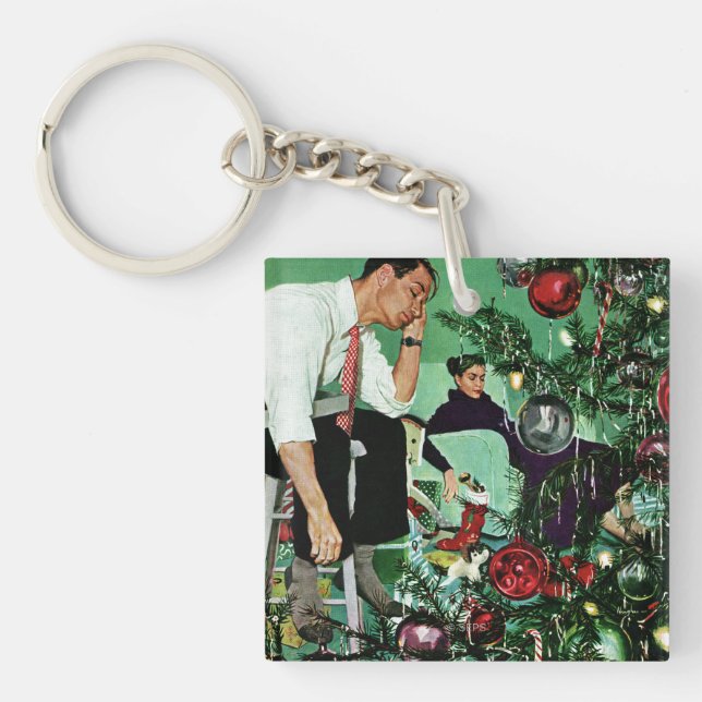 Trimming the Tree Keychain (Front)