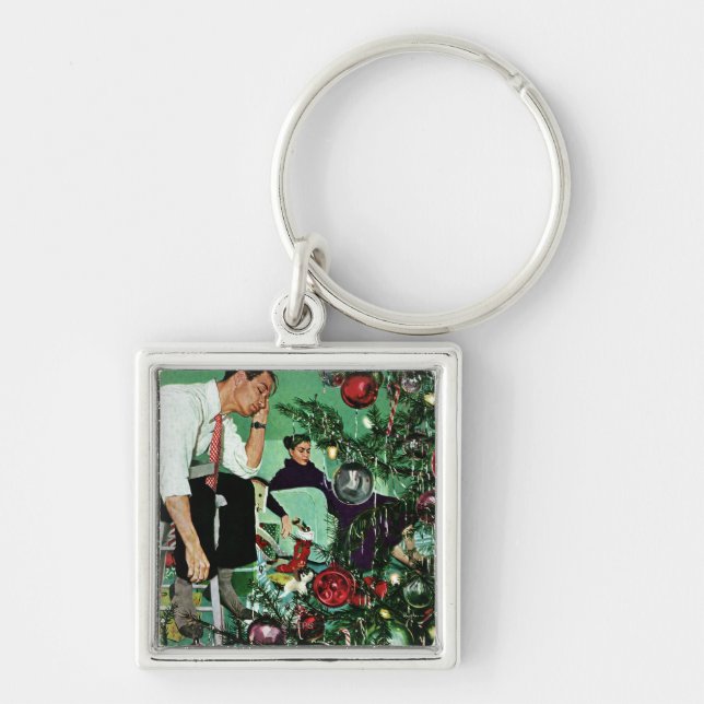 Trimming the Tree Keychain (Front)