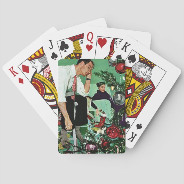 Trimming the Tree Playing Cards (Back)