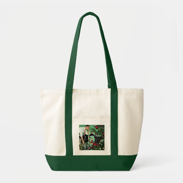 Trimming the Tree Tote Bag (Front)