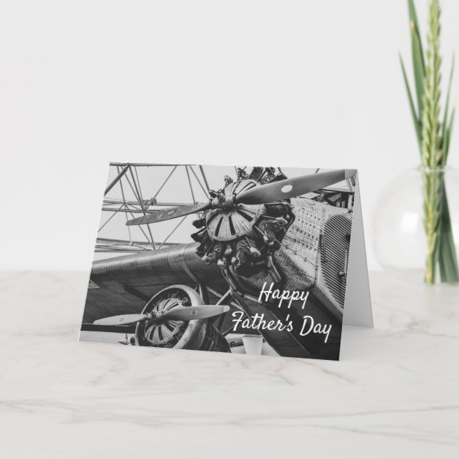 Trimotor 5-AT - Tin Goose Aircraft Father's Day Card (Front)
