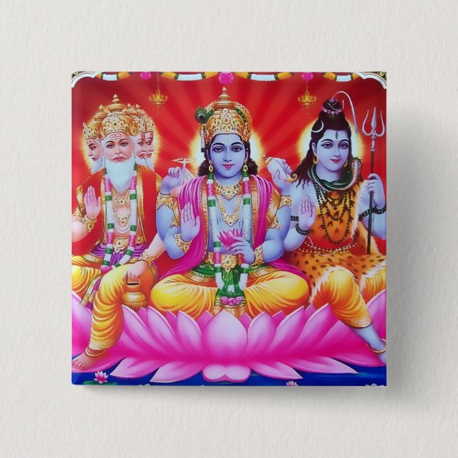 Trimurti Button (Front)