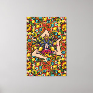 Trinacria Sicilia  Canvas Print