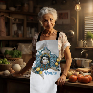 Trinacria Sicilian Three Legged symbol apron