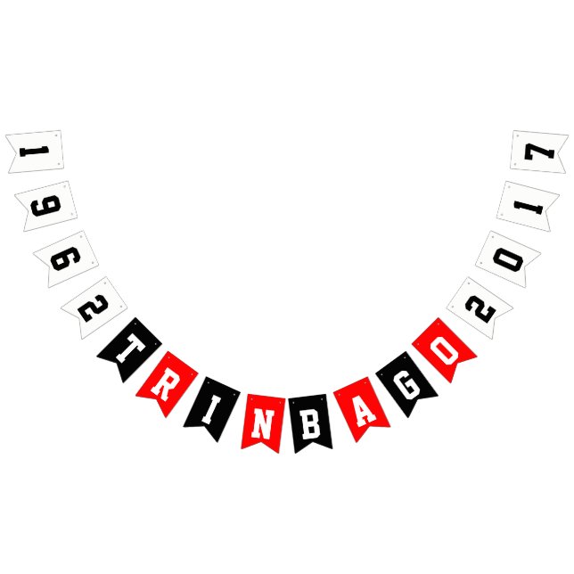 TRINBAGO (Year Changeable) Independence Bunting Flags (All)