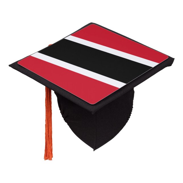 Trindadian and Tobagonian (Trinbagonian) flag Graduation Cap Topper (Angled)
