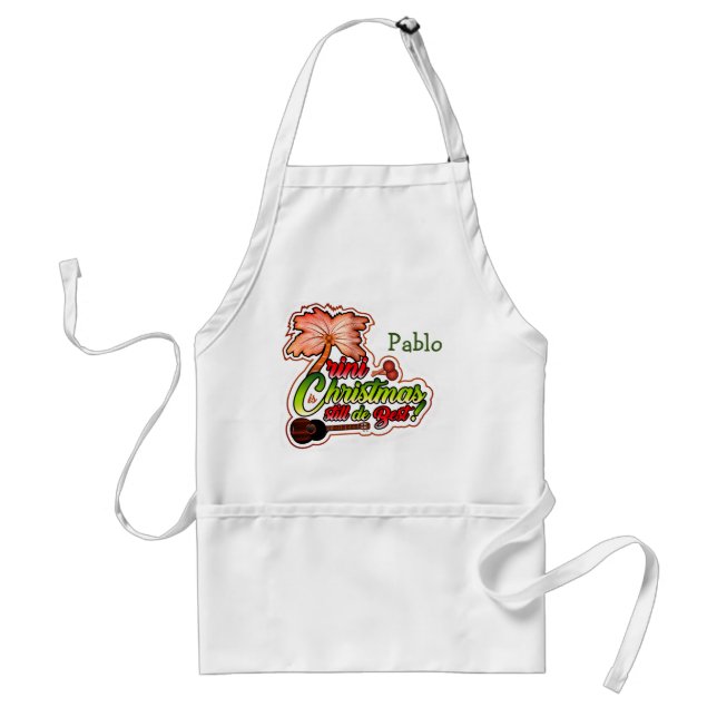 Trini Christmas (Your Name) Standard Apron (Front)