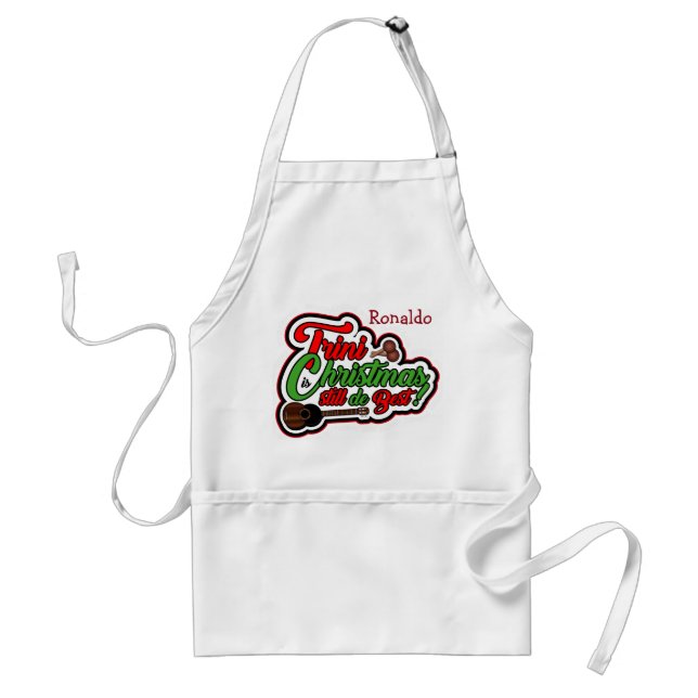 Trini Christmas (Your Name) Standard Apron (Front)