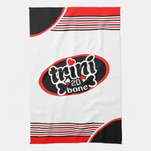 Trini to de Bone on )Your Colour) Kitchen Towel