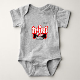 Trini to de Bone with YOUR NAME Baby Bodysuit
