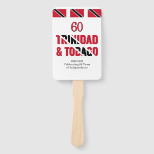TRINIDAD 60th Anniversary Independence Hand Fan